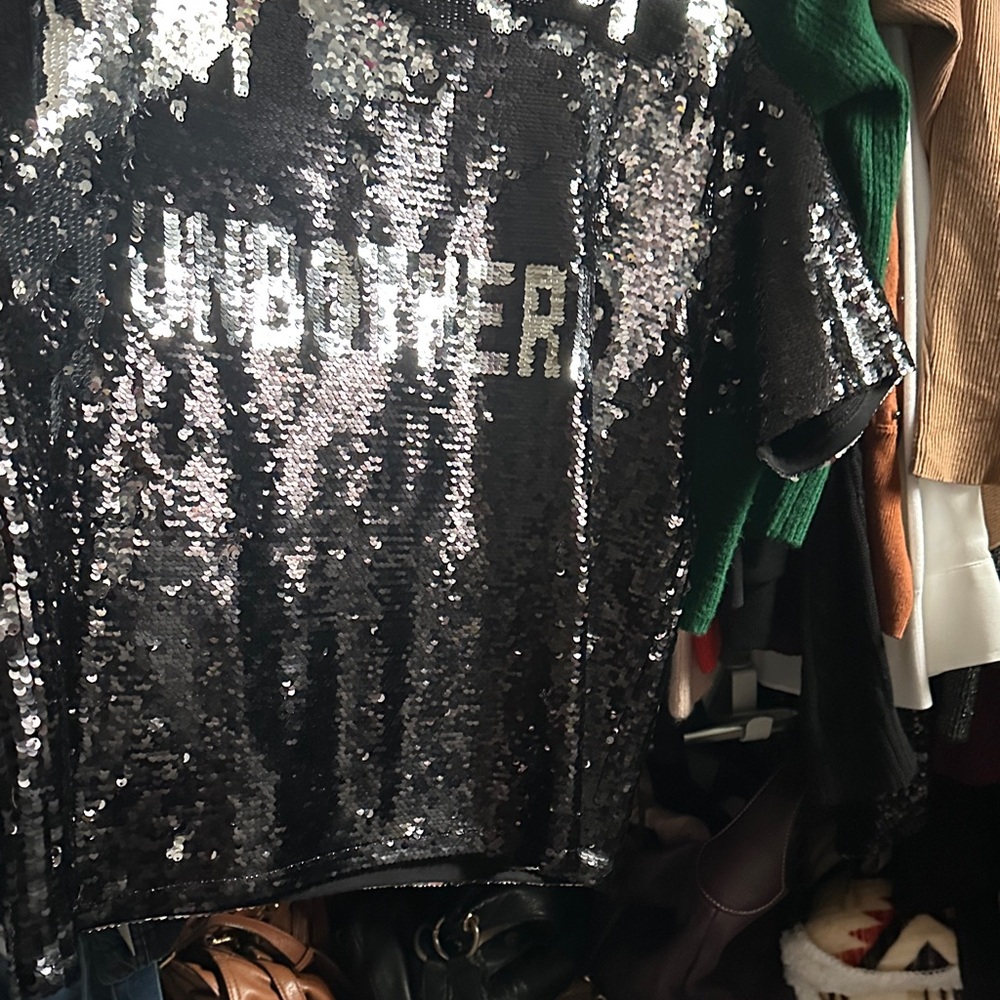 Serena Williams Black Sequin Top